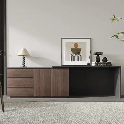 Modern L-Shape Length Adjustable Executive Desk Drawers, Cabinets,Versatile Corner Writing Desk | Wayfair North America