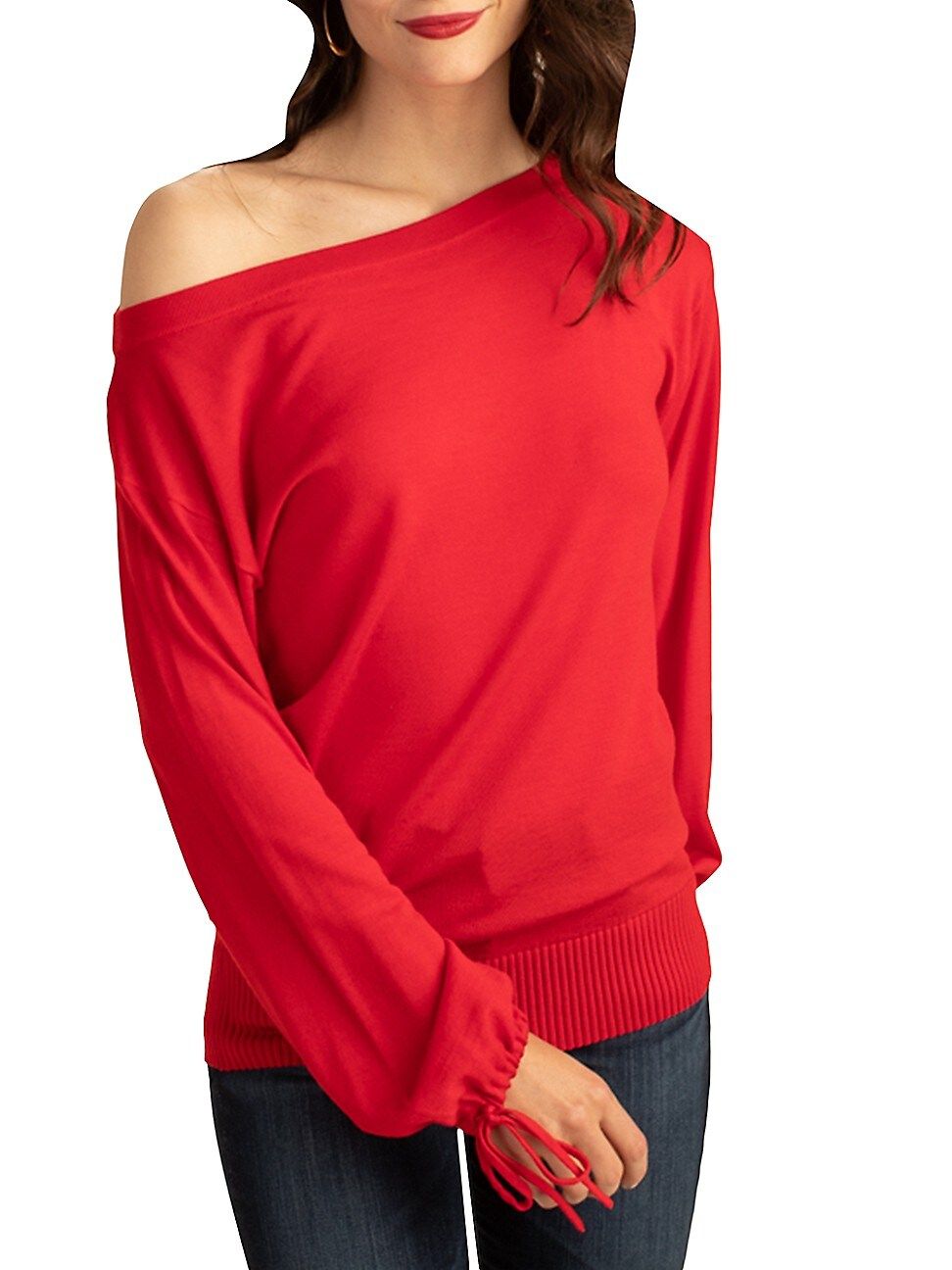 Trina Turk Zsa Zsa Off-The-Shoulder Sweater | Saks Fifth Avenue