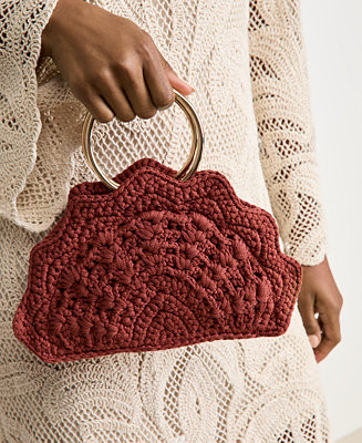 Women's Crocheted Top-Handle Handbag, Macy's Exclusive - On 34th | Alix Friedberg Capsule Collect... | Macy's