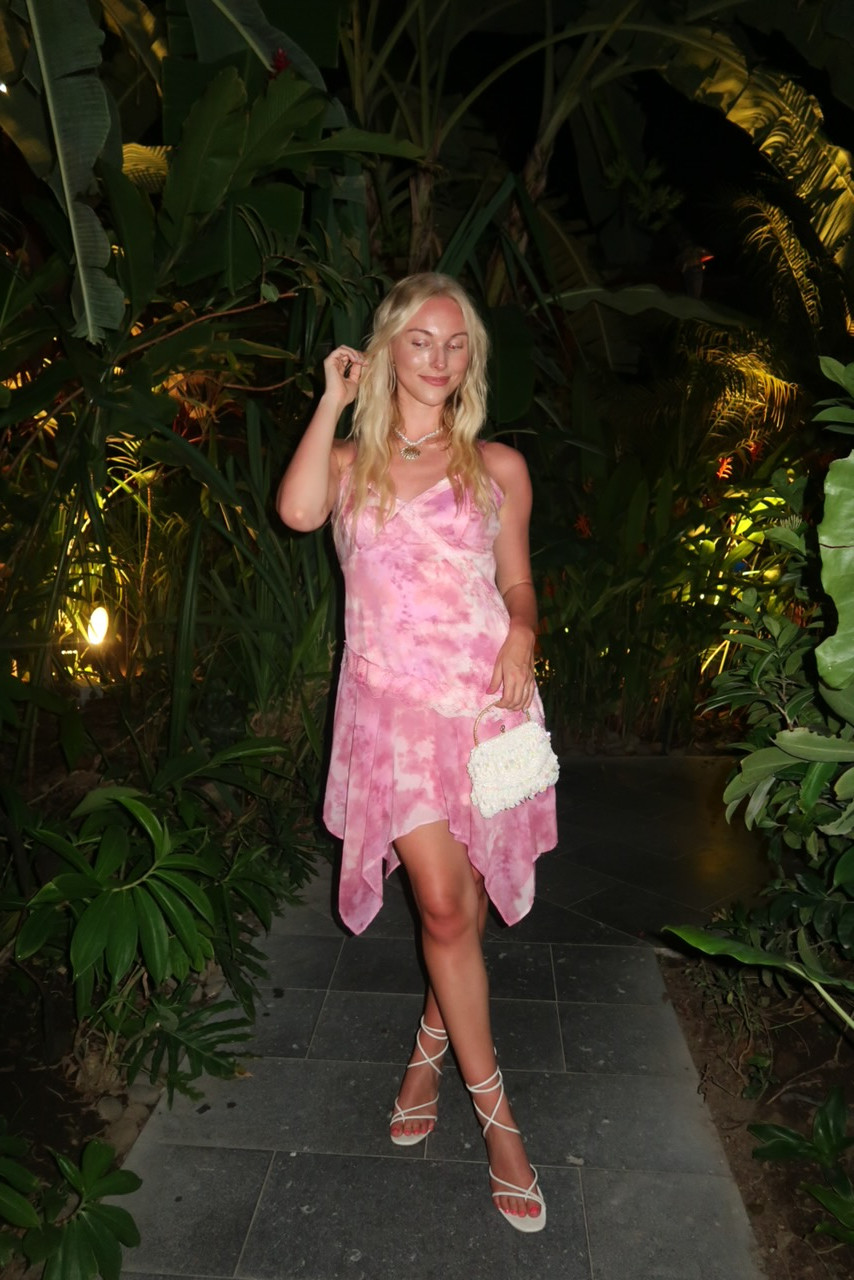 Found this dress at Target for $9!! Looks just like a Love Shack Fancy one I have been eyeing for years! Love the colors of this dress so much! I'm wearing a medium as it's the only one they have left however it runs TTS so I wish I would've found a small. 

vacation dresses Costa Rica, girly vacation outfits, tropical dress aesthetic, Costa Rica outfit inspo, feminine travel style, flowy resort dresses, cute beach dresses, stylish travel looks, vacation-ready fashion, pastel vacation outfits, floral travel dresses, dreamy travel wardrobe, fashion blogger Costa Rica, chic getaway looks, Pura Vida fashion, #VacationStyle, #ResortWear, #GirlyTravelLooks, #CostaRicaOOTD 

 #LTKParties #LTKStyleTip #LTKTravel