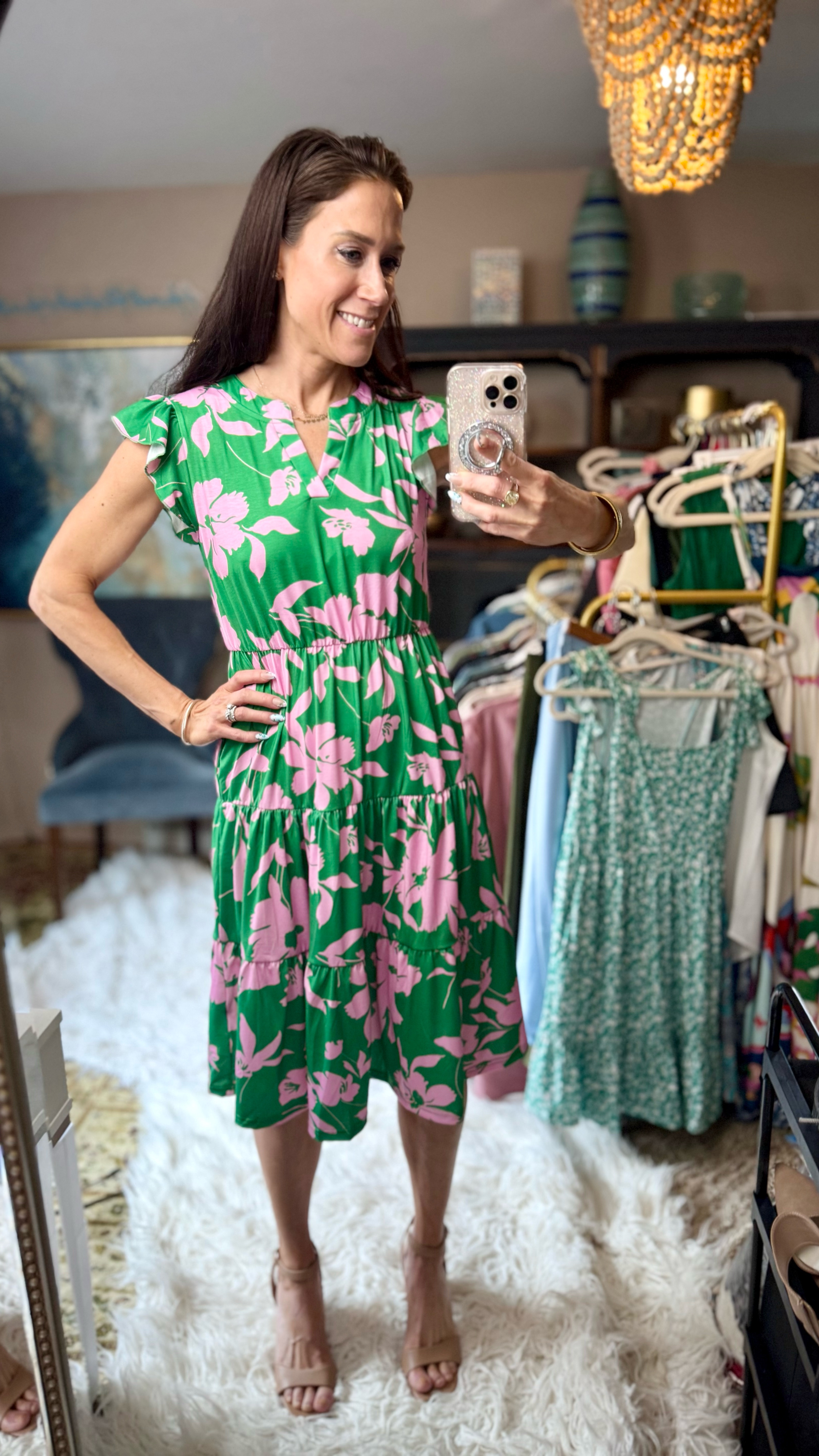 I recently found this pink and green dress on Amazon, and it’s quickly become a staple in my spring and summer wardrobe. It’s lightweight and comfortable, making it perfect for Easter gatherings, summer outings, or even a spring break vacation. I love pairing it with sandals for a casual look or dressing it up with heels for special occasions. Plus, it’s available in multiple colors and currently on sale, making it an affordable addition to any closet.

Amazon Big Spring Deal
Amazon fashion 
Amazon finds 

Womens Summer Casual Dresses Ruffle Sleeve V Neck Midi Dress Flowy Tiered Dress with Pockets Boho Sundresses

#SpringFashion #EasterOutfit #SummerStyle #AmazonFinds #AffordableFashion #SpringBreakStyle #OutfitInspiration #WardrobeRefresh #bigspringdeal

#LTKFindsUnder50 #LTKSeasonal #LTKSaleAlert