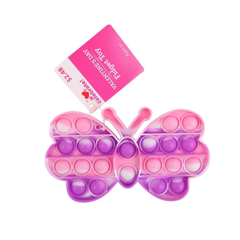 Way To Celebrate Valentine's Day Butterfly Fidget Toy, Butterfly Shape, Plastic | Walmart (US)
