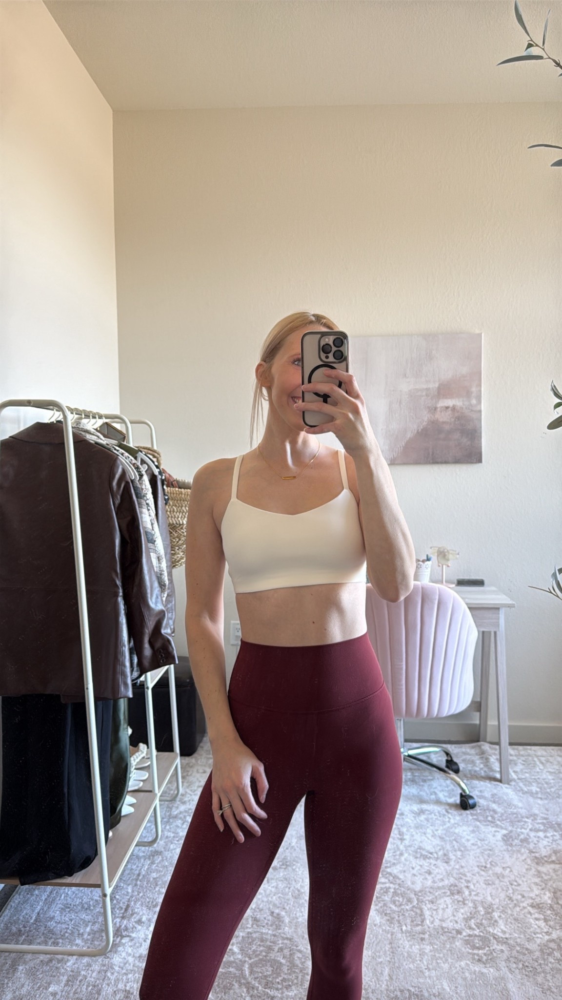 Target activewear I’m loving right now!

These are the best sports bras with built in padding! I size up to a small. I own so many colors! The white isn’t see-through.

My maroon leggings are so comfy and also from Target! I’m in an XS, they have light compression and are very high waisted!

Target activewear, target sports bras, Target all in motion, Target Joylab, workout outfit, cute workout outfits, high waisted leggings, comfy leggings

#LTKFindsUnder50 #LTKActive #LTKfitnessgoals