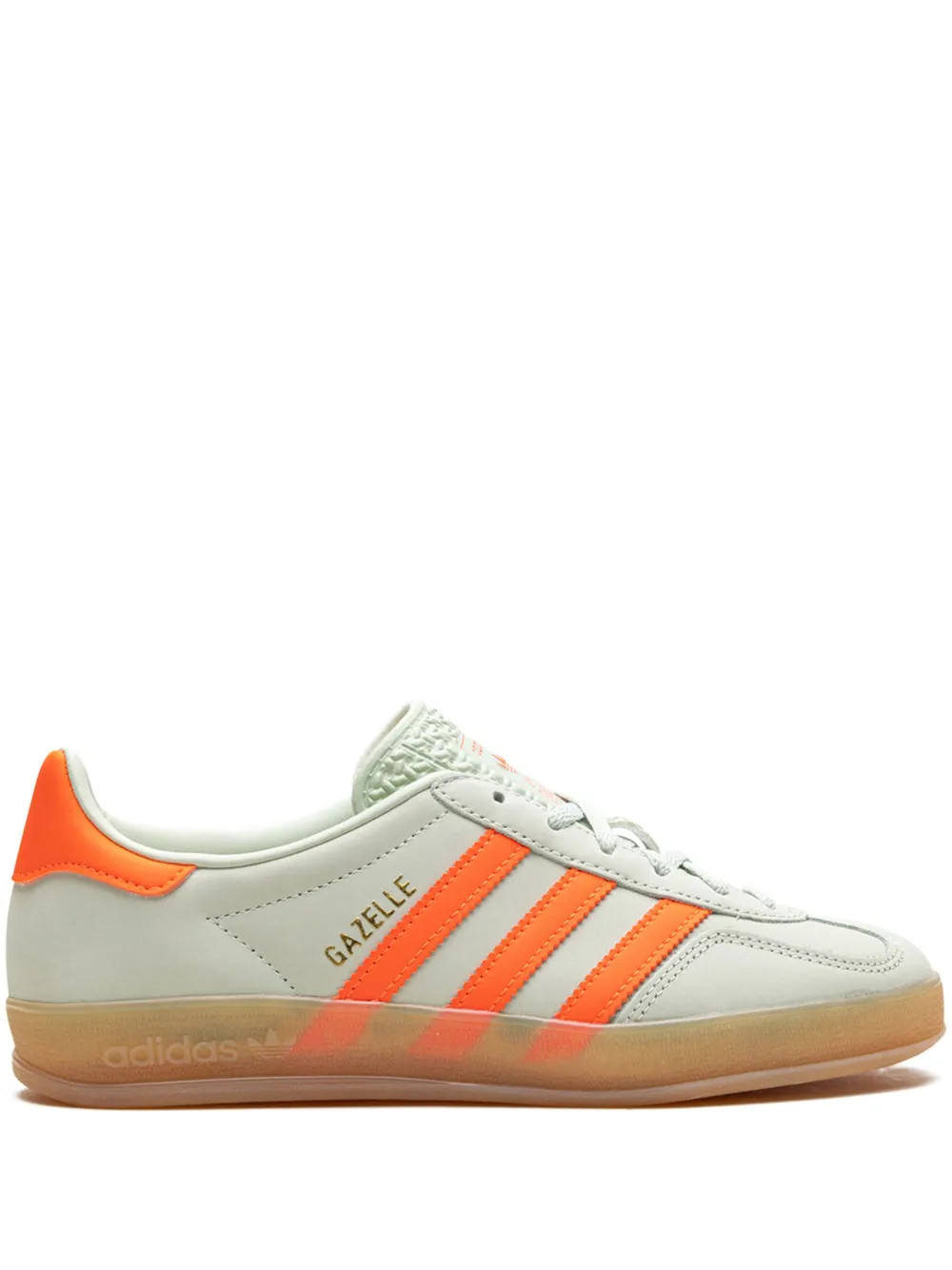 Adidas Gazelle Indoor "Linen Green/Solar Orange" Sneakers | Green | FARFETCH AZ | Farfetch Global