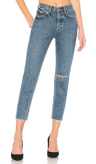 GRLFRND Karolina High-Rise Skinny Jean in Sienna | Revolve Clothing (Global)