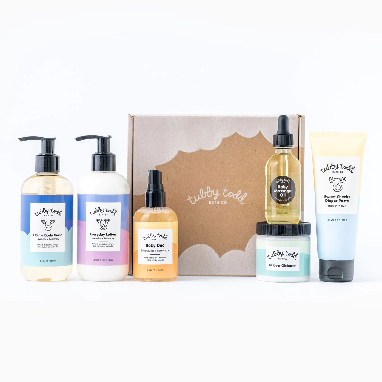 The Newborn Gift Set | Tubby Todd Bath Co