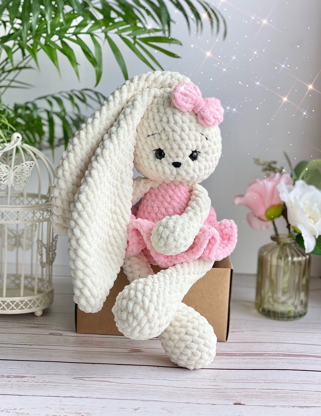 Super Soft Crochet Ballerina Bunny, Bunny Rabbit, First Birthday Gift, Personalised Plush Bunny, ... | Etsy (US)