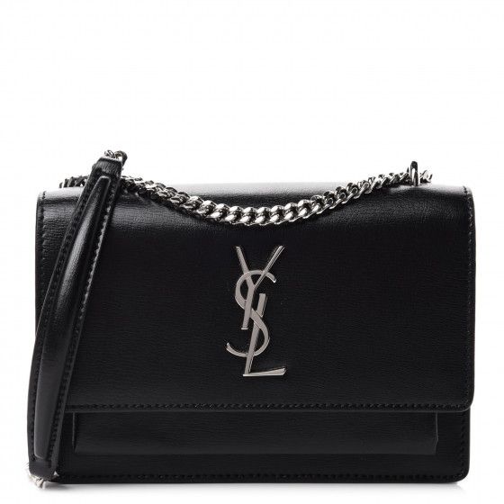 SAINT LAURENT

Calfskin Monogram Sunset Chain Wallet Black | Fashionphile