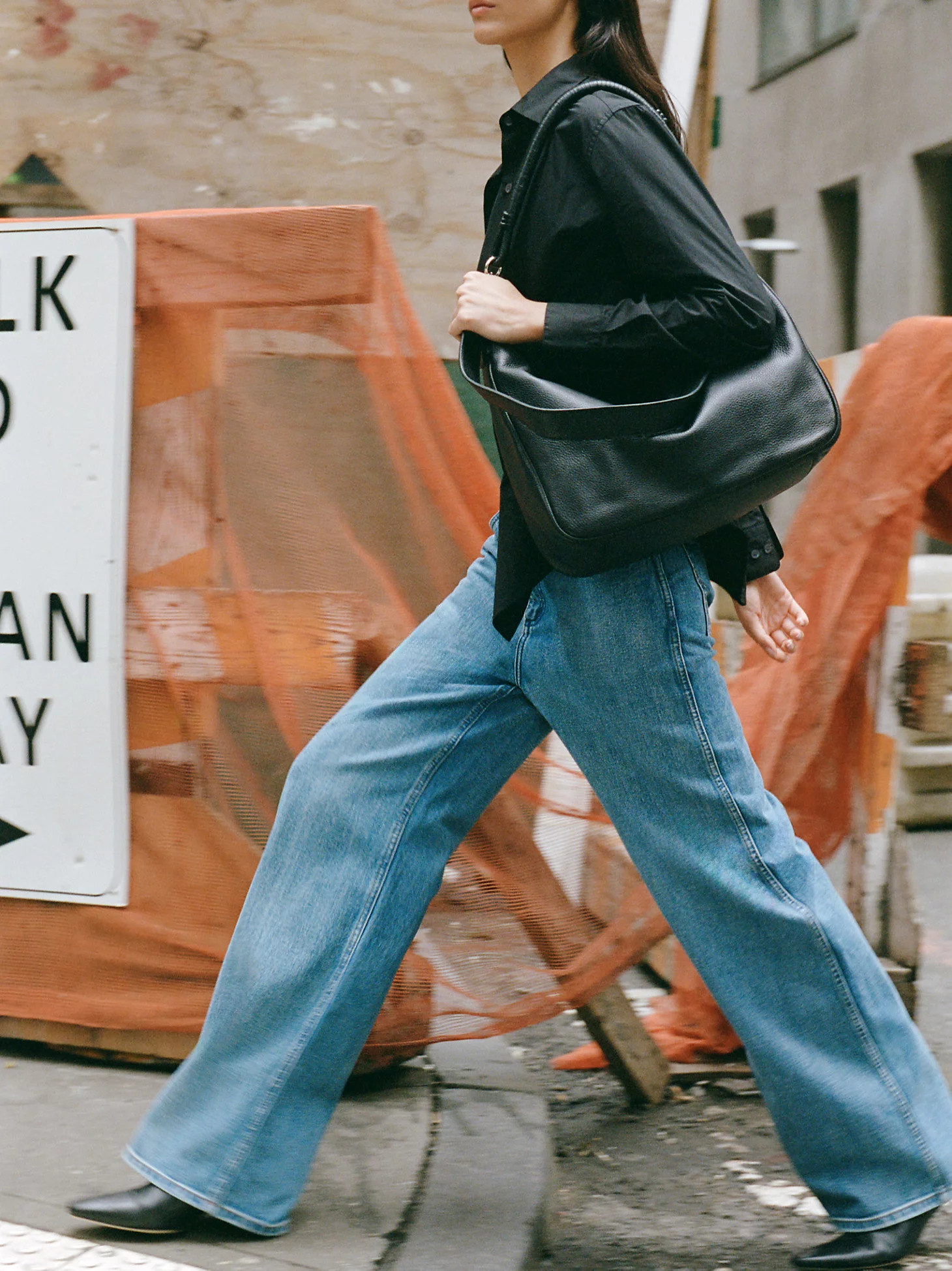 Wrangler + STAUD The Loose Jean in Mid Blue | Wrangler