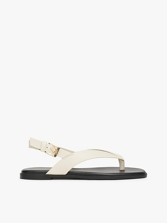 Leather Colour-Blocked Square Toe Sandals | Tommy Hilfiger UK
