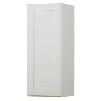 Diamond NOW Arcadia 18-in W x 30-in H x 12-in D White Door Wall Fully Assembled Stock Cabinet (Sh... | Lowe's