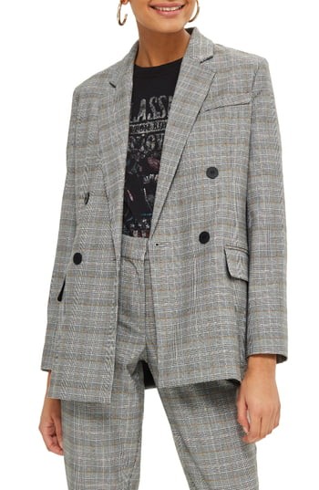 Women's Topshop Double Breasted Check Jacket | Nordstrom