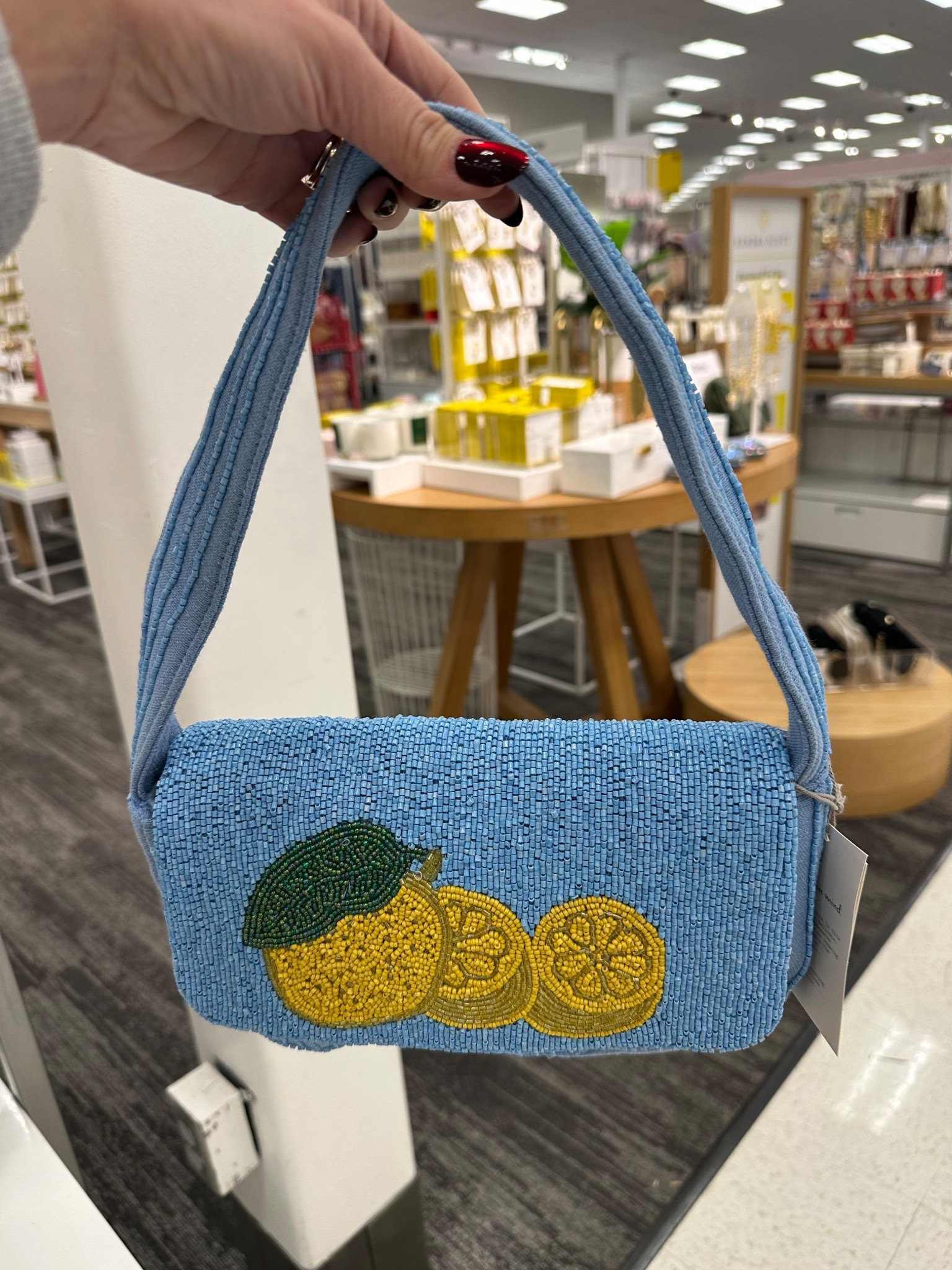 Lemon embellished beaded shoulder bag @Target 

Giving all the euro vibes for spring & summer ! great vacation piece 

#LTKootd #LTKTravel #LTKSeasonal