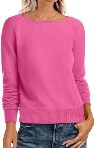 ANRABESS Womens Long Sleeve Rolled Neck Casual Soft Lightweight Basic Pullover Sweater Top 2025 F... | Amazon (US)