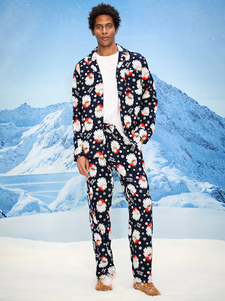 Printed Flannel Pajama Set for Men | Old Navy (US)