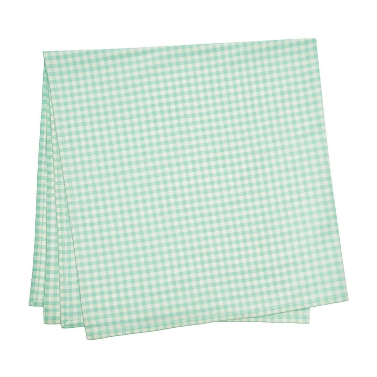 The Pioneer Woman 100% Cotton Fabric Table Throw, Green Gingham, 50"W x 50"L | Walmart (US)