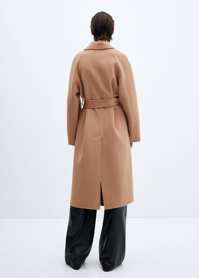 Belt handmade coat -  Women | Mango United Kingdom | MANGO (UK)