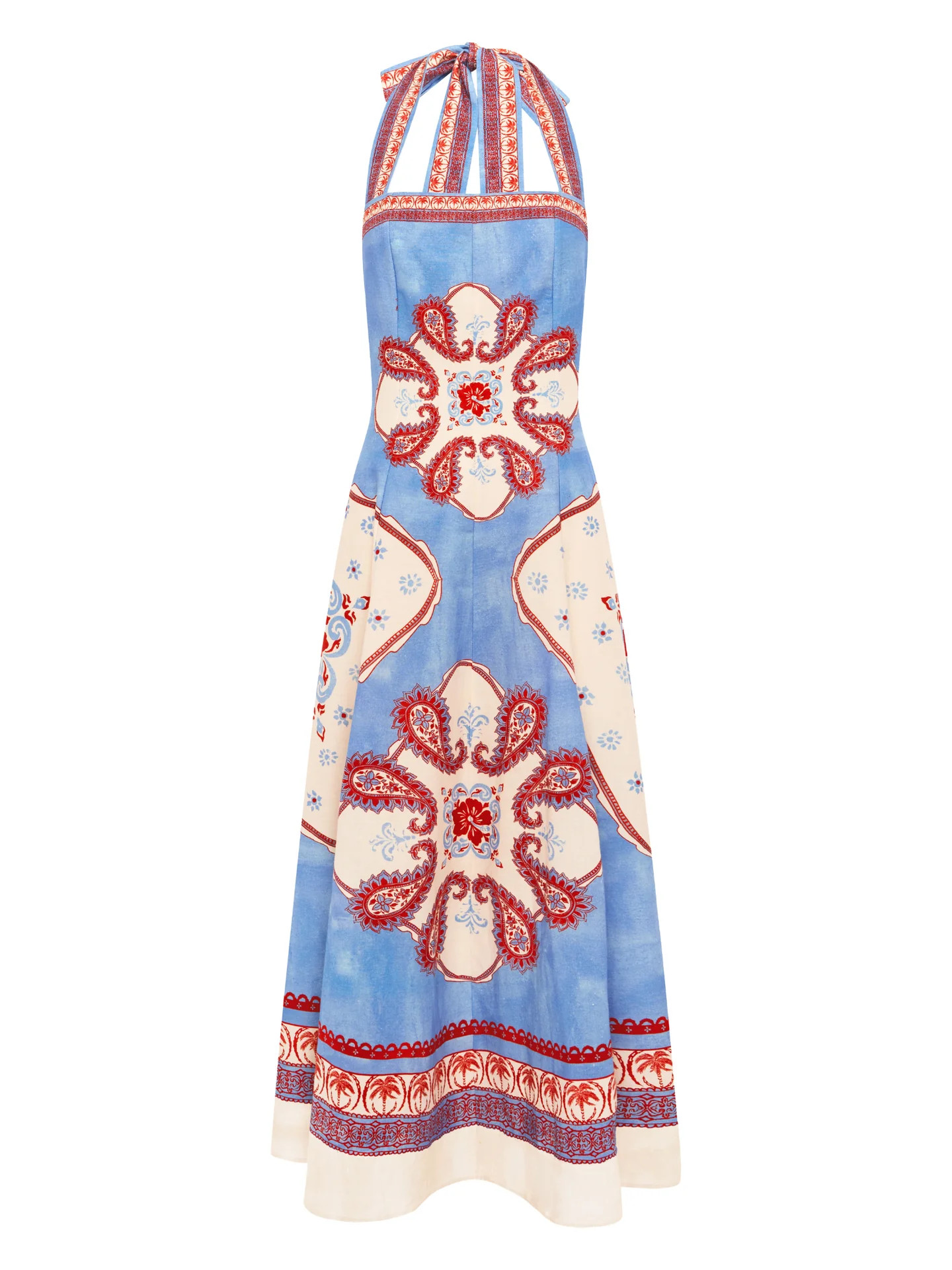 Clivia Halter Gown in Multi | Beau & Ro