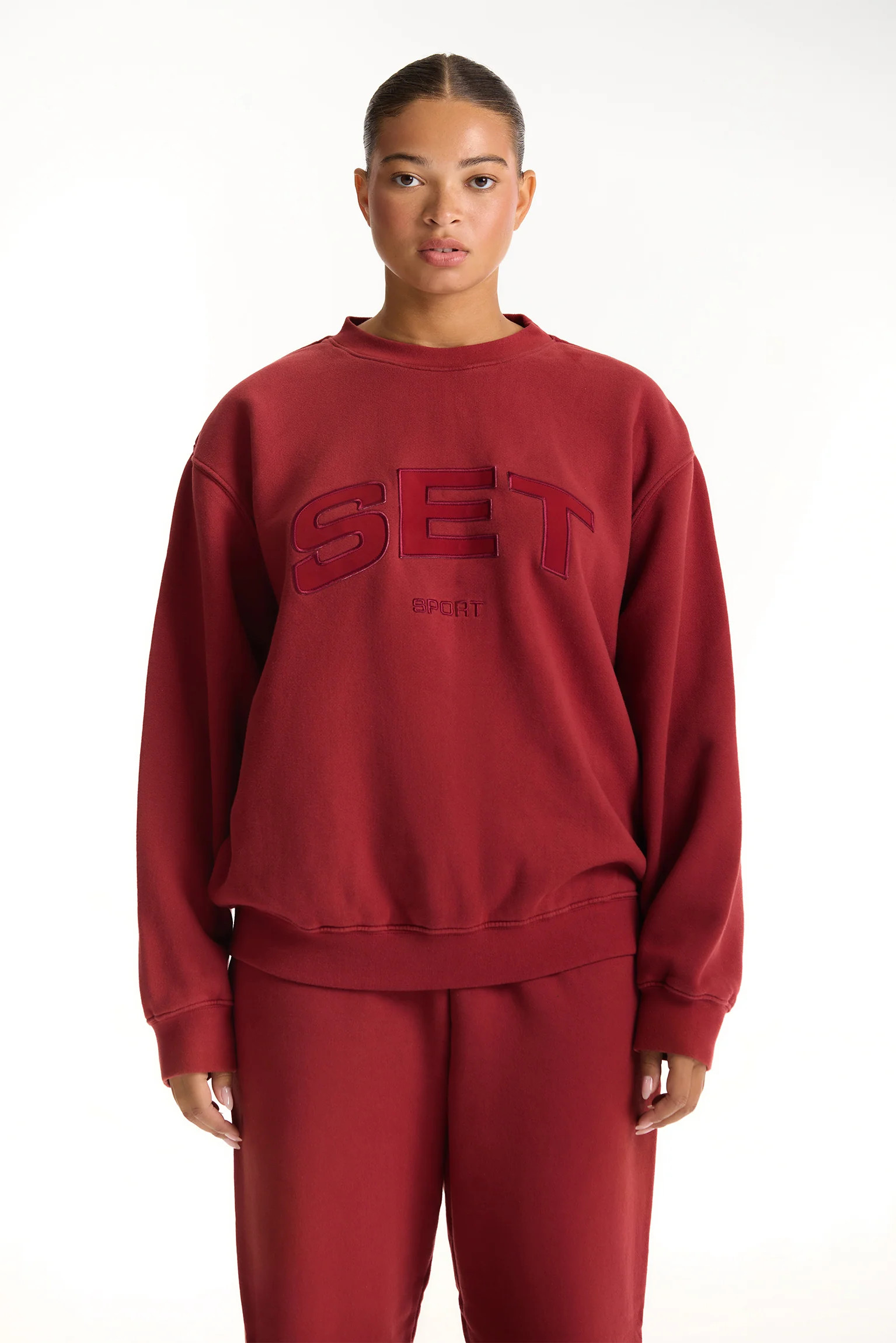 MIDWEIGHT SWEATS STAPLE SET CREWNECK - SNAPPER | SET Active
