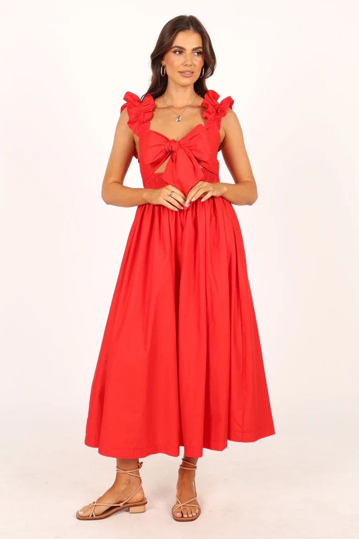 Pita Midi Dress - Red | Petal & Pup (US)