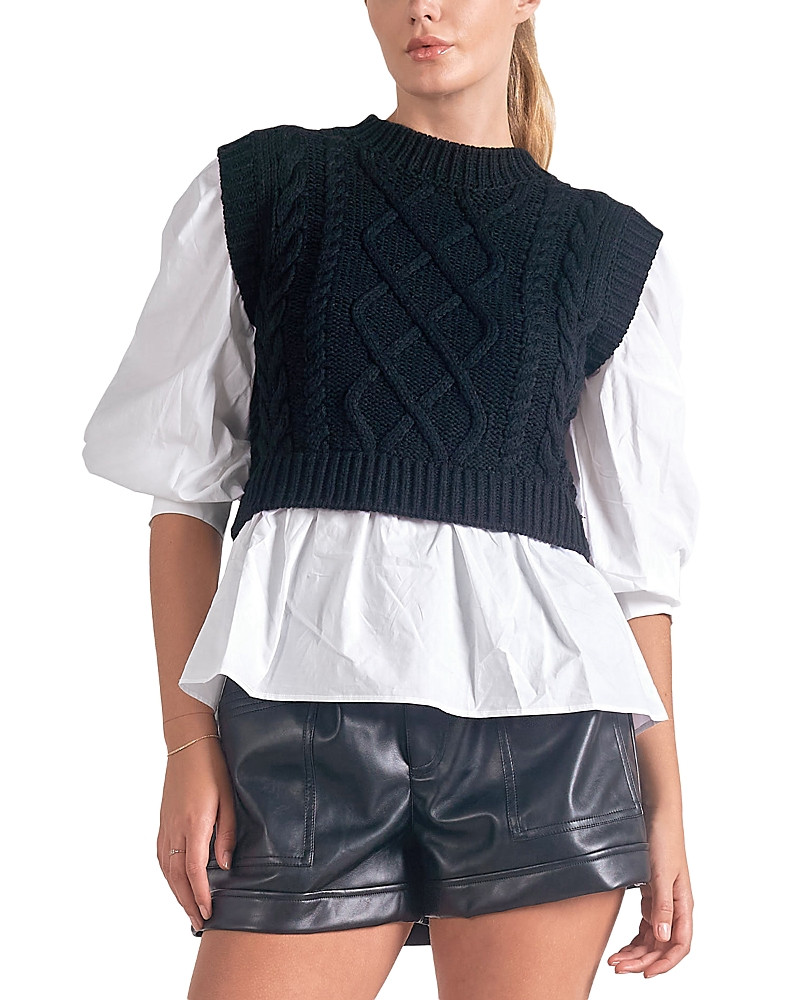 Elan Layered Look Sweater | Bloomingdale's (US)