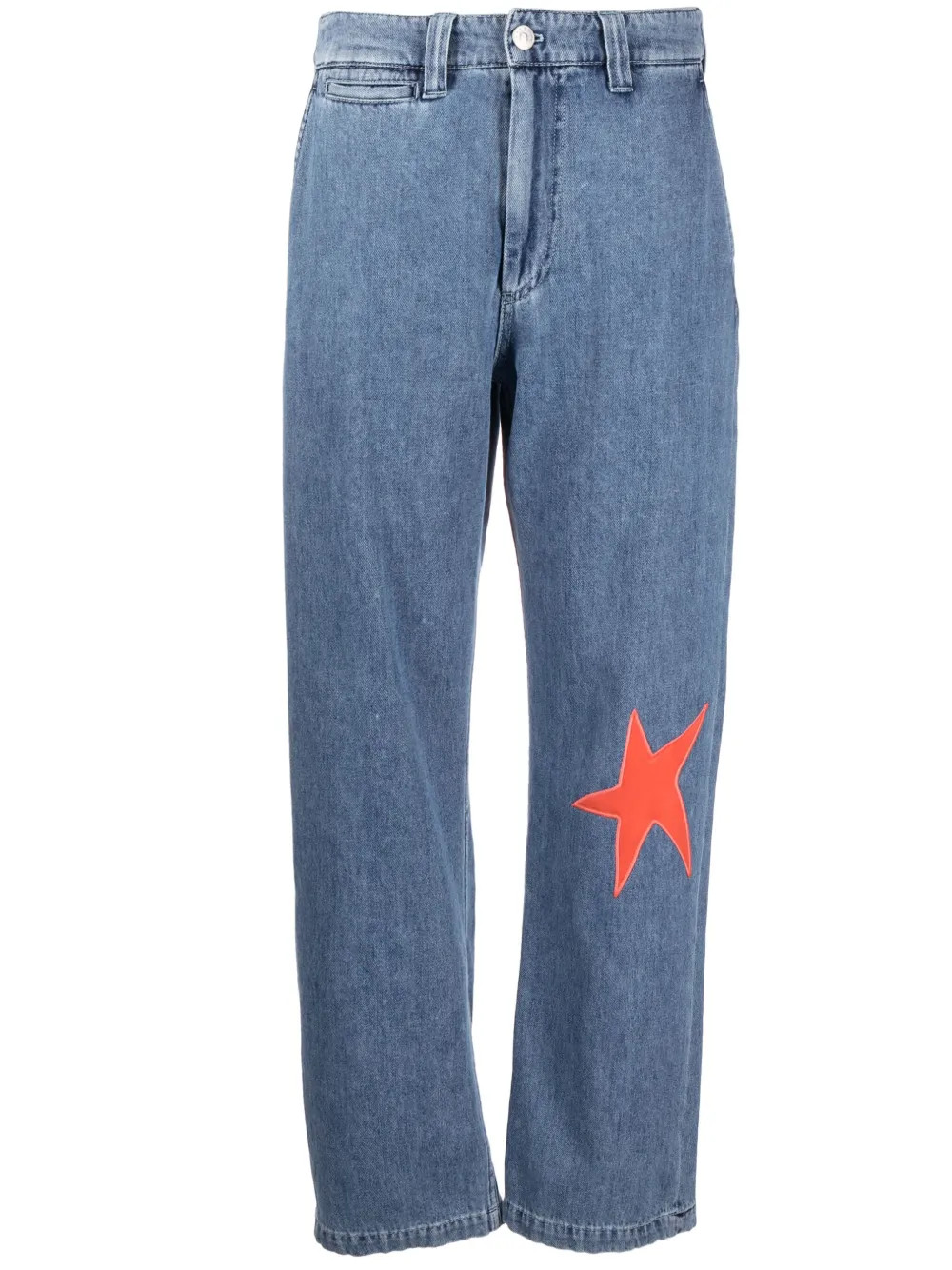 star-appliqué wide-leg jeans | Farfetch Global