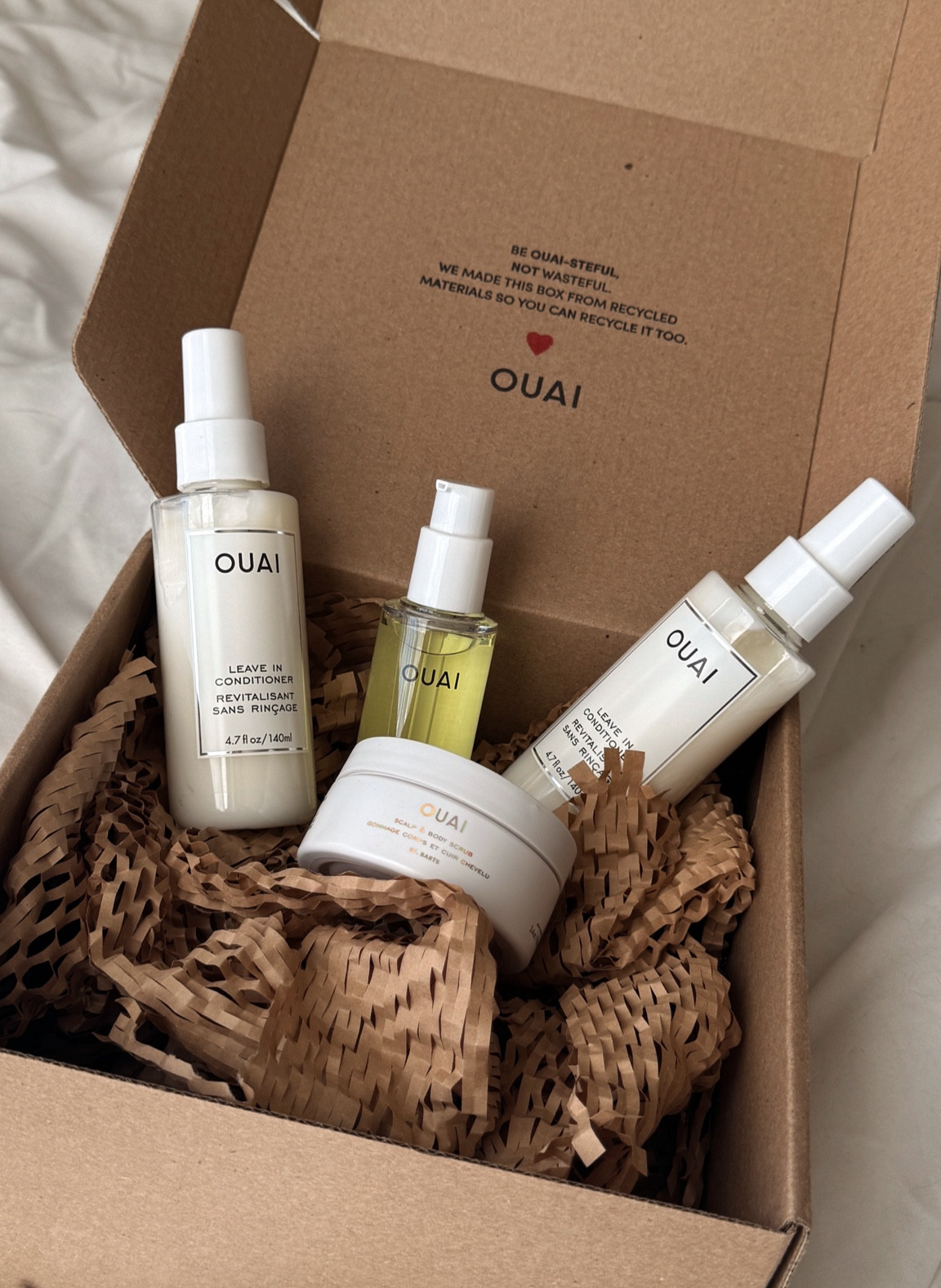 OUAI favs #ouai #ouaiproducts #ouaifavorotes #haircarefavorites #leaveinconditioner #ouaihairoil 