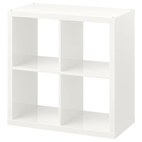 IKEA Kallax Shelf Unit, High Gloss White | Amazon (US)