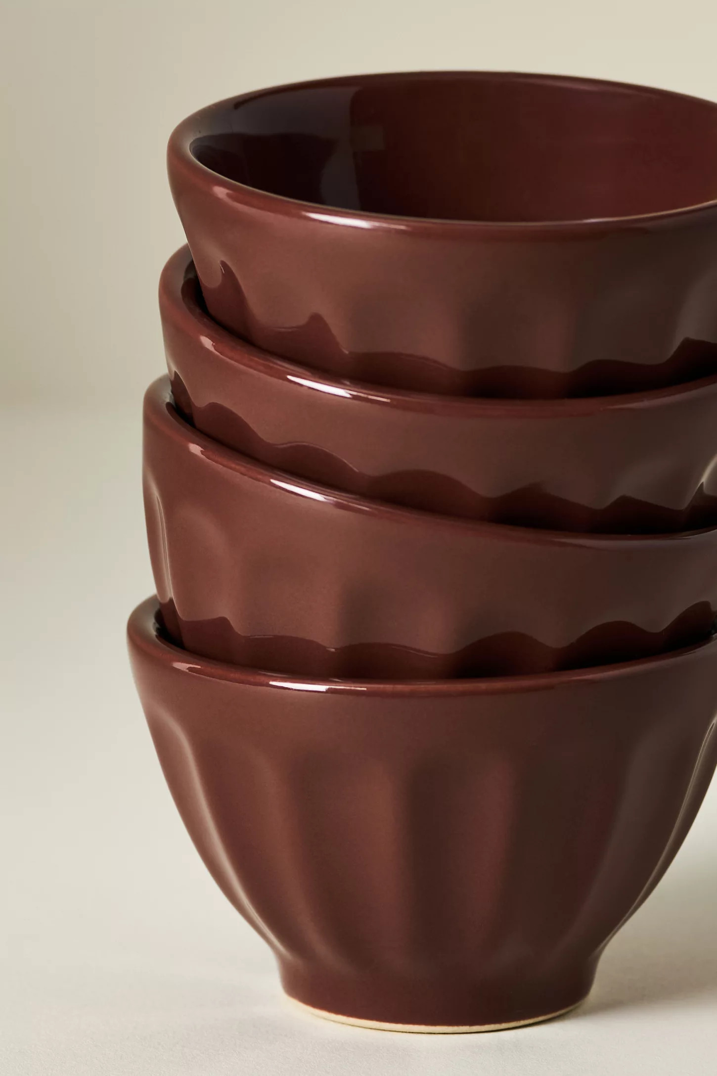 The Latte Stoneware Nut Bowls, Set of 4: Amelie Edition | Anthropologie (US)