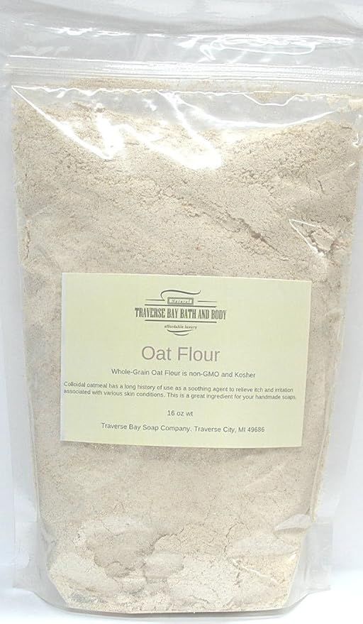 Traverse Bay Bath And Body Colloidal oatmeal (oat flour), 32 oz Great for soap making | Amazon (US)