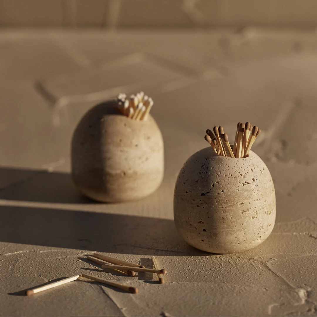 Travertine Match Holder | StyleMeGHD