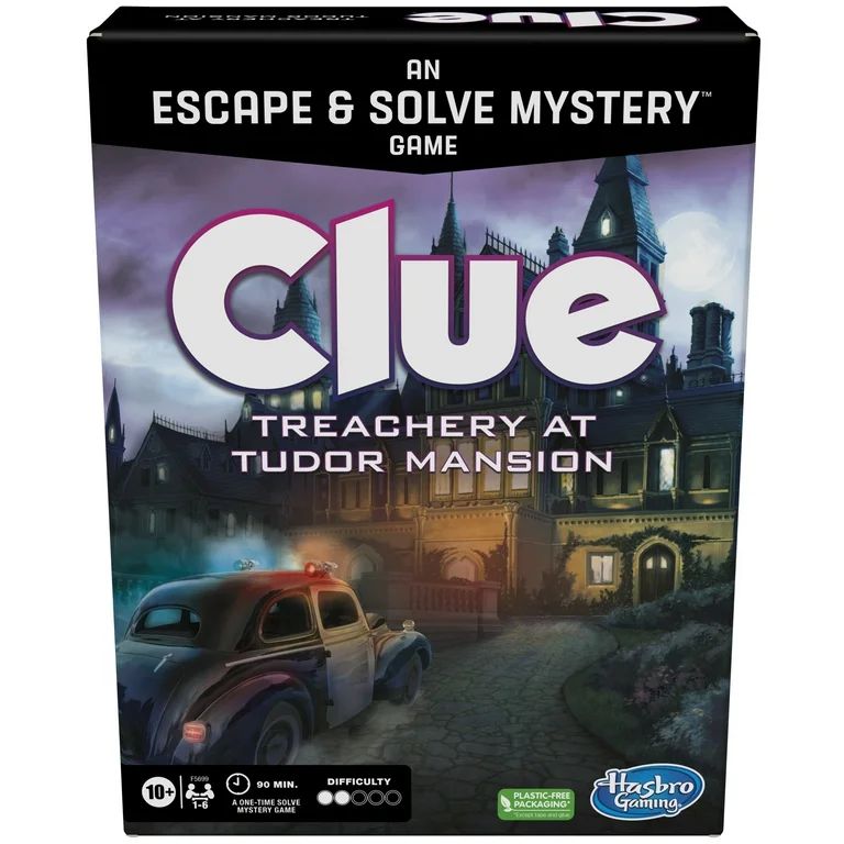 Clue Board Game Treachery at Tudor Mansion, Escape Room Game, Cooperative Family Game - Walmart.c... | Walmart (US)