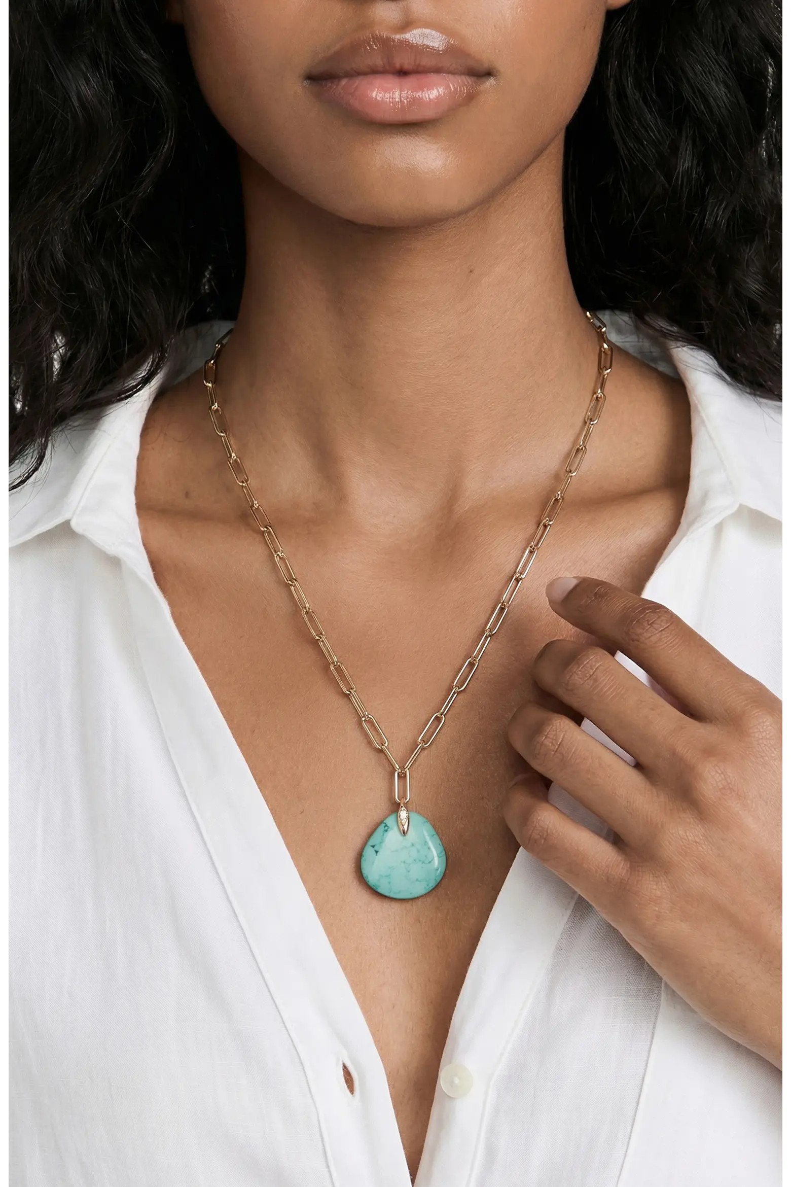 Long Stone Pendant Necklace (Women) | Nordstrom | Nordstrom