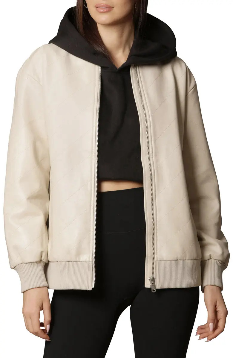 Avec Les Filles Faux Leather Bomber Jacket | Nordstrom | Nordstrom