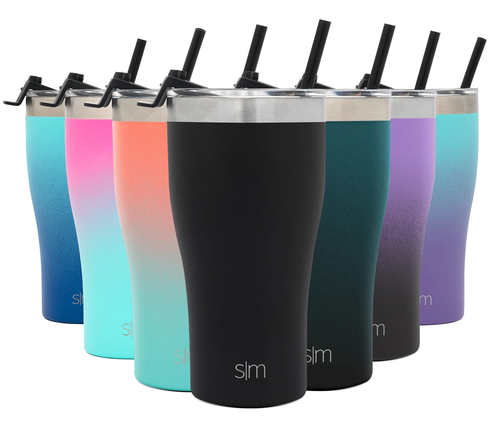 Simple Modern 32oz Slim Cruiser Tumbler with Straw & Closing Lid Travel Mug - Gift Double Wall Va... | Walmart (US)