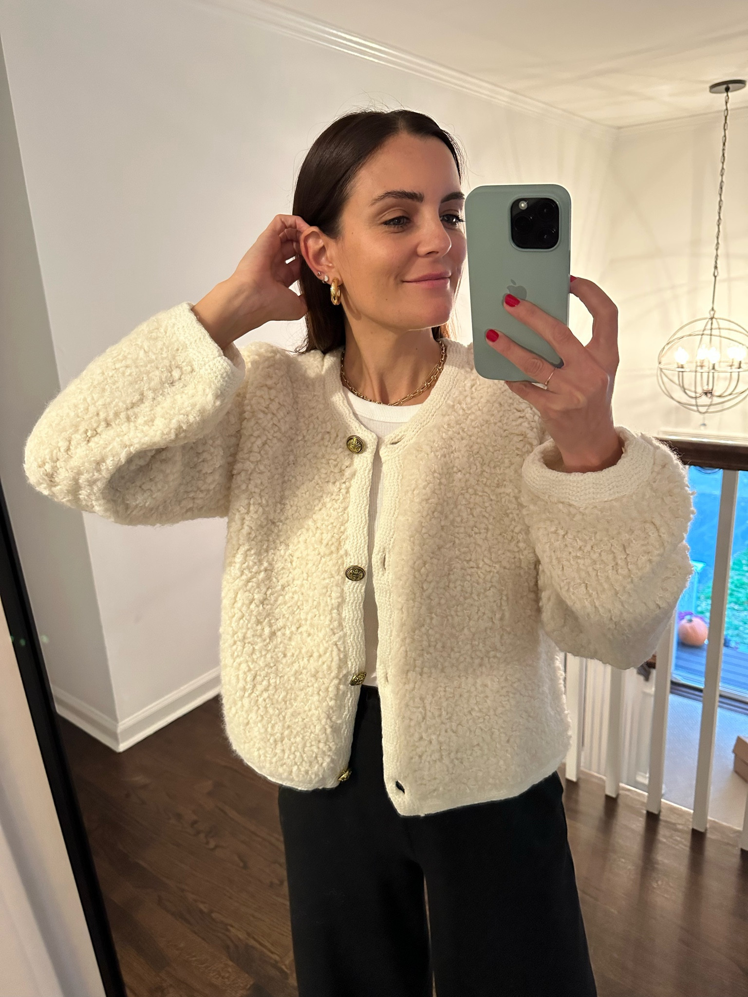 【COSYHARU】Kale boucle knit cardigan COSYHARU】Kale boucle knit cardigan (COSYHARU/カーディガン