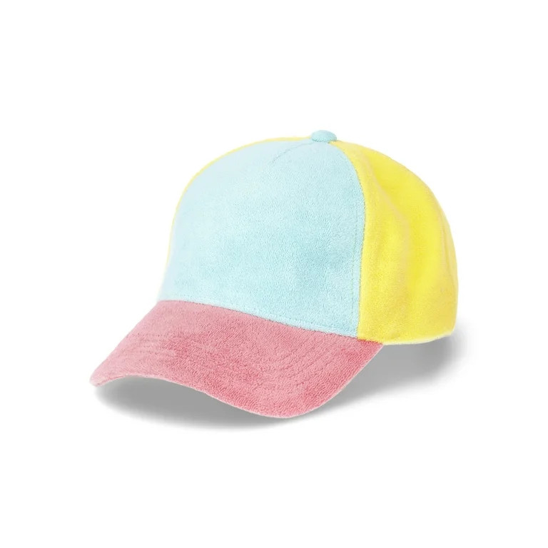 No Boundaries Terry Cap, Women’s, Teal Colorblock | Walmart (US)