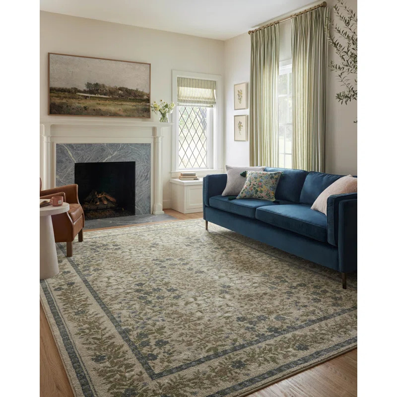 Rifle Paper Co. x Loloi Laurel Cream Area Rug | Wayfair North America