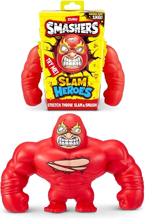 Smashers SLAM Heroes by ZURU, Wrestler Stretchable Toy for Boys, Stretchy Toys, Stretches 4X its ... | Amazon (US)