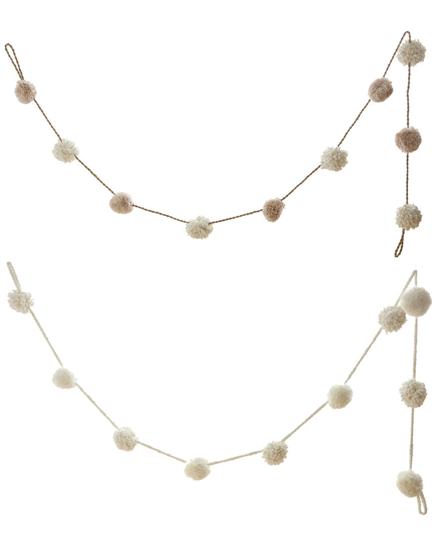 creative co-op Polyester Pom Pom Garland | Ruelala