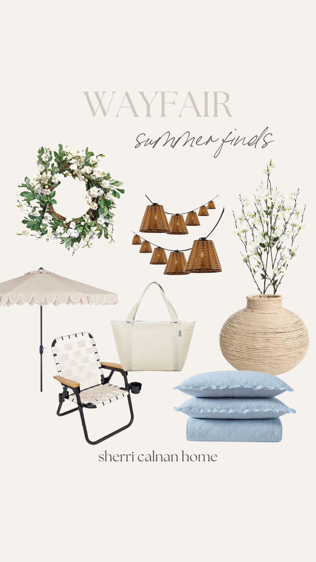 Wayfair Summer Finds

coastal home, wayfair summer, scalloped umbrella, lawn chair, wreath, outdoor finds, sherri calnan home 

 

#LTKSeasonal #LTKHome #LTKFindsUnder100