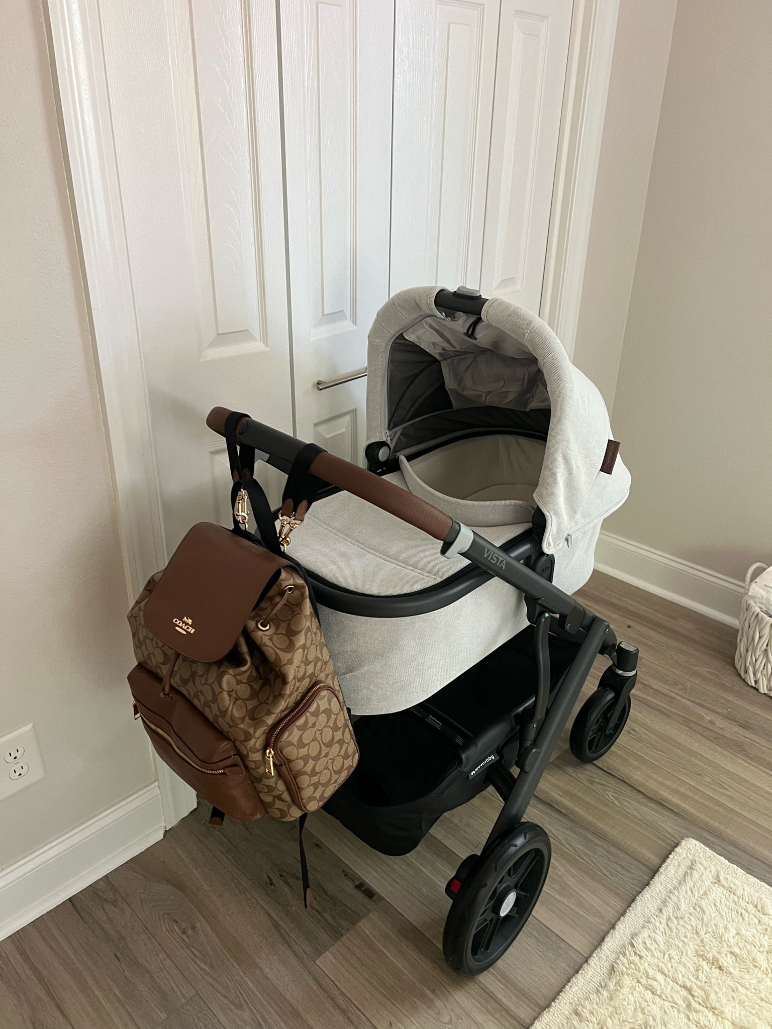 We have the stroller, bassinet, and car seat (Aria) attachments and LOVE!