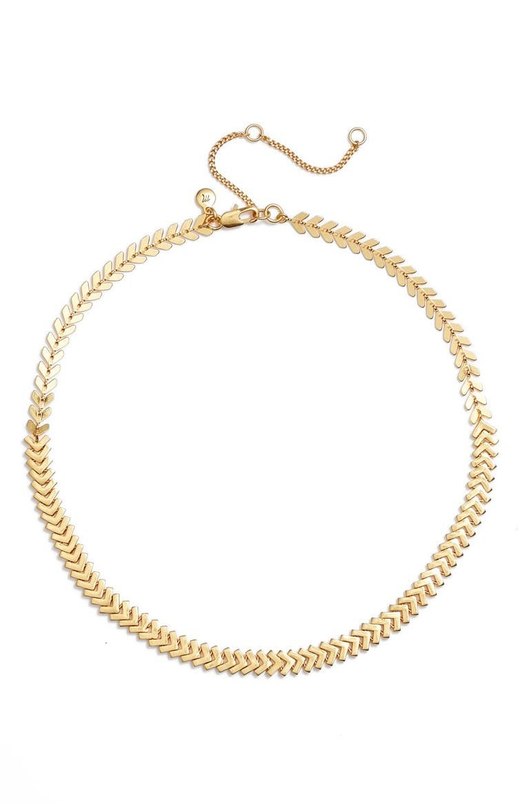 Madewell Arrowstack Chevron Chain Necklace | Nordstrom | Nordstrom