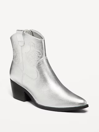 Faux Leather Western Boot | Old Navy (US)