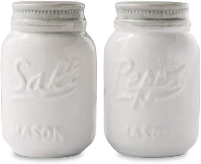 Vintage Mason Jar Salt & Pepper Shakers by Comfify - Adorable Decorative Mason Jar Décor for Vin... | Amazon (US)