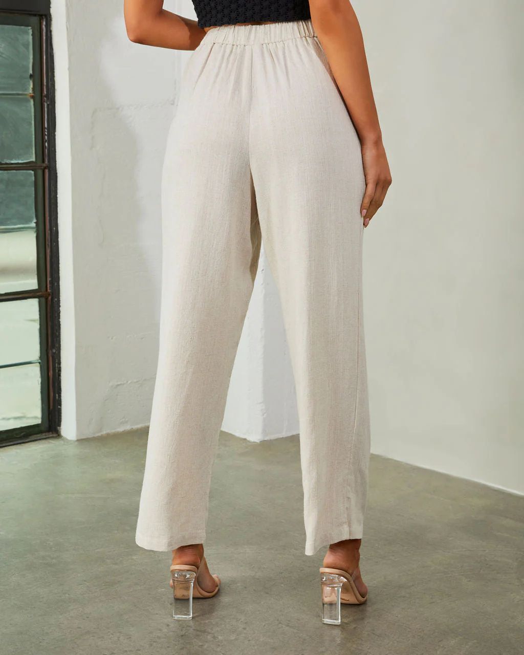 Renton Linen High Rise Pocketed Pants | VICI Collection