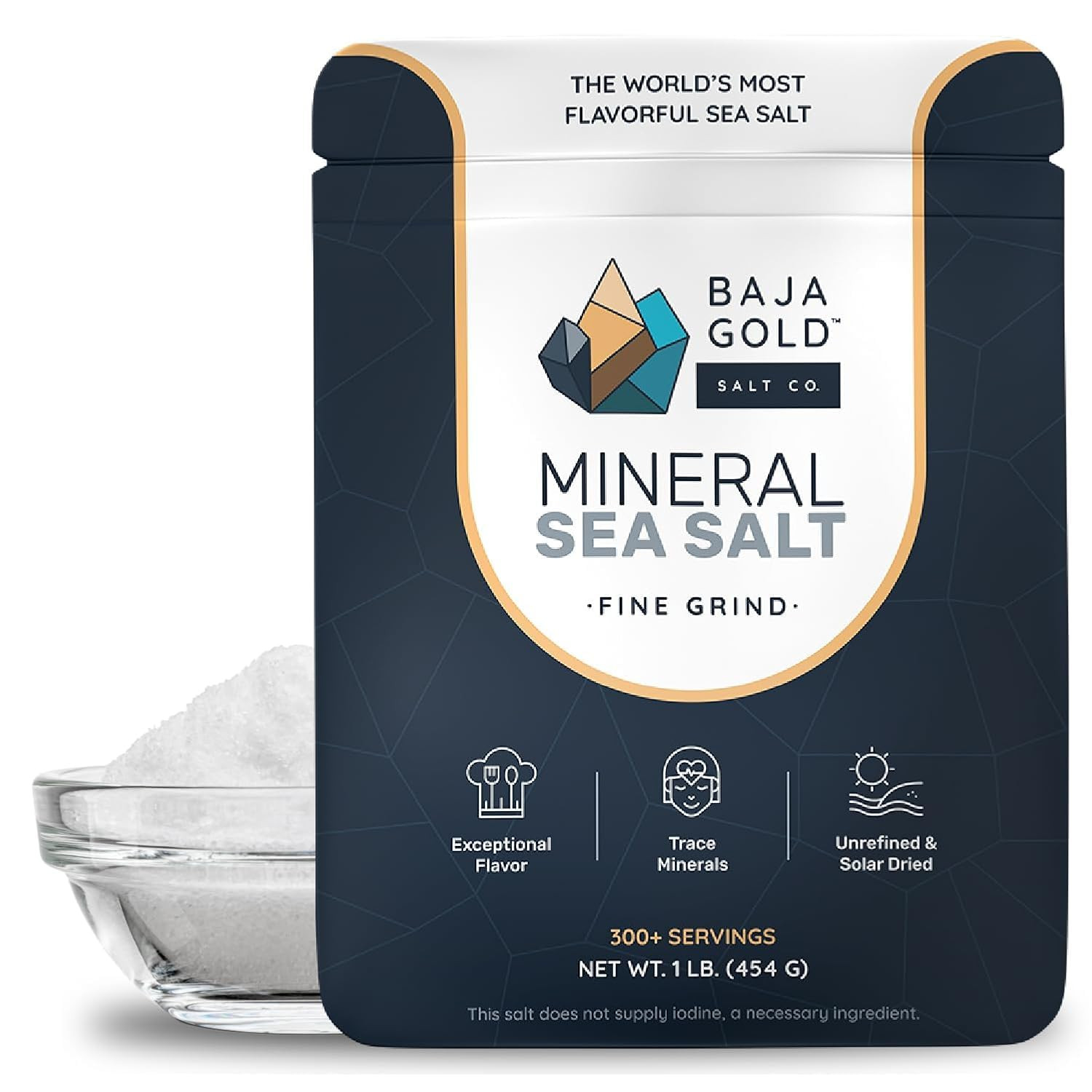 Baja Gold Mineral Sea Salt - Recommended by Gary Brecka - Authentic Fine Grind Salt for Cooking &... | Amazon (US)