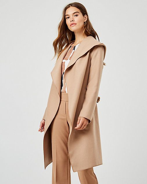 LE CHÂTEAU: Cashmere-like Hooded Wrap Coat | Le Chateau Stores Inc.