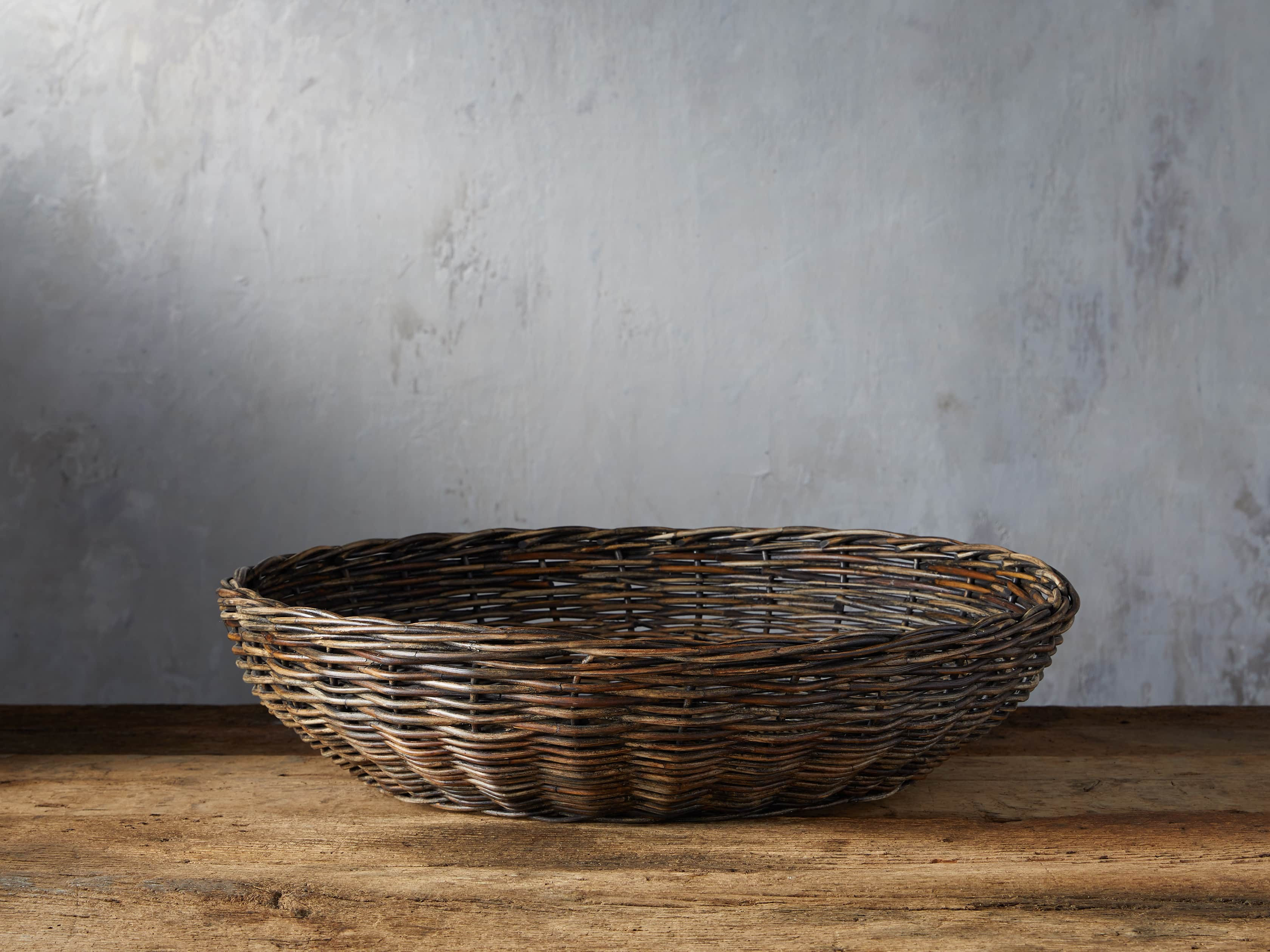 Vintage Shallow Basket | Arhaus