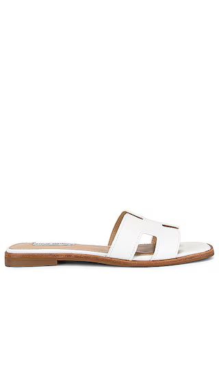 Hadyn Sandal in White Leather | Revolve Clothing (Global)